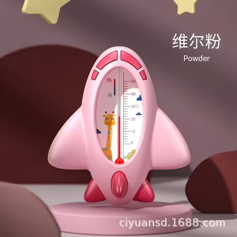Aircraft Baby Bath Shower Water Thermometer Floating Waterproof Temperature Sensor for Safe Baby Baths