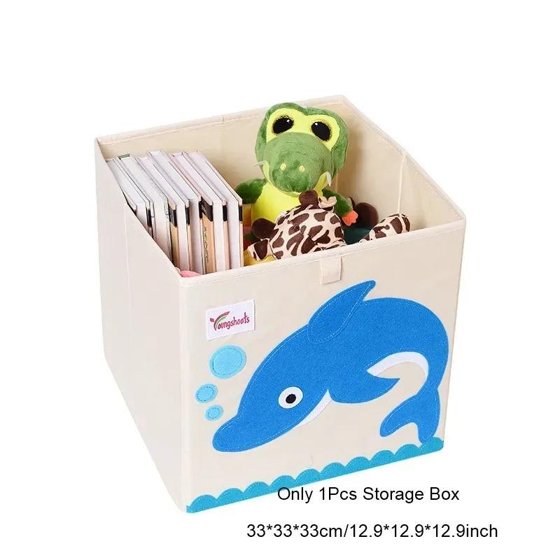 Boîte de rangement pliable pour enfants et organisateur de jouets sur le thème des animaux