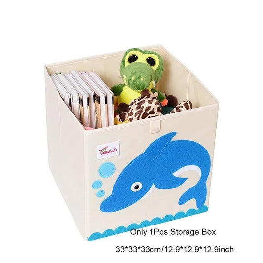 Animals Folding Kid Storage Box & Toys Organizer