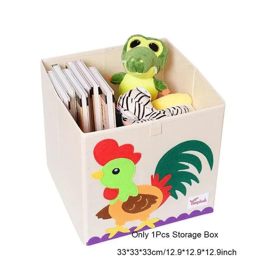 Animals Folding Kid Storage Box & Toys Organizer