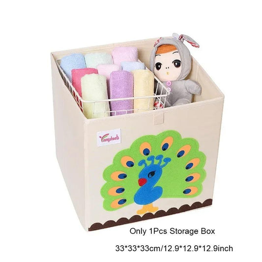 Animals Folding Kid Storage Box & Toys Organizer