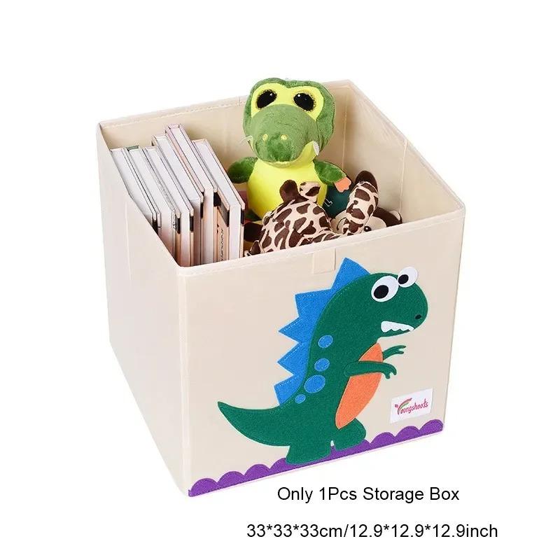 Boîte de rangement pliable pour enfants et organisateur de jouets sur le thème des animaux