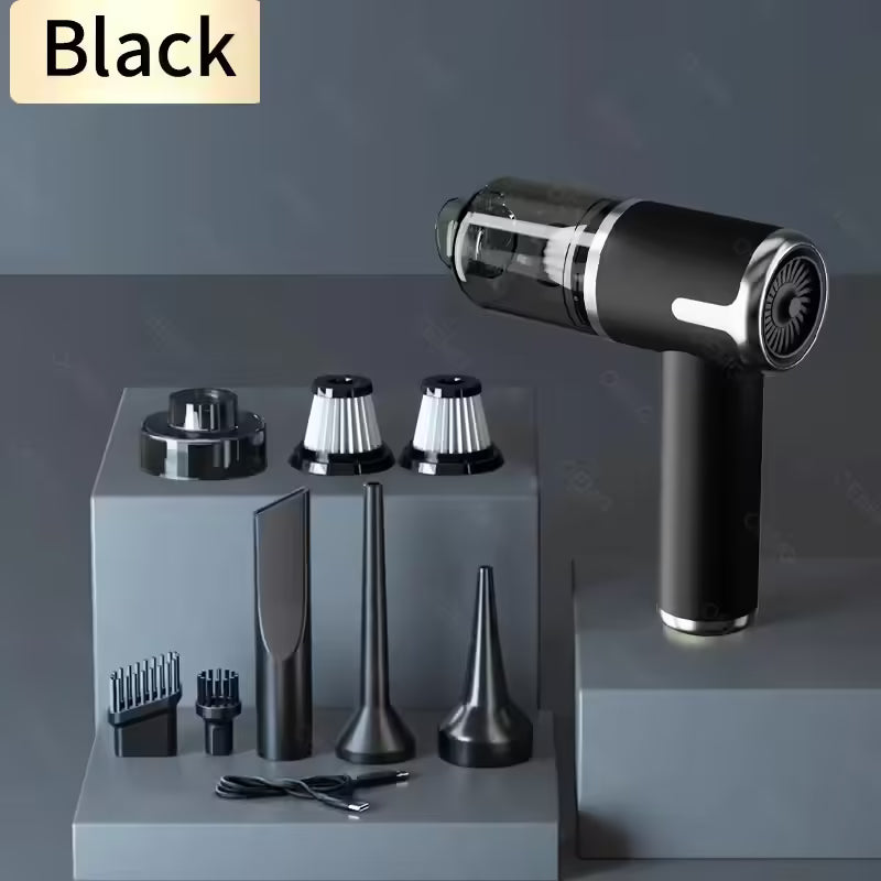 Powerful 5500PA Car Vacuum Cleaner - Wireless & Portable Home Appliance Mini Vacuum for Deep Cleaning