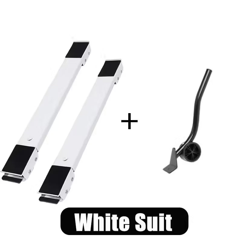 Mobile Washing Machine Stand with Wheels - Adjustable Roller Bracket for Easy Movement | Bathroom & Kitchen Home Appliance Accessory