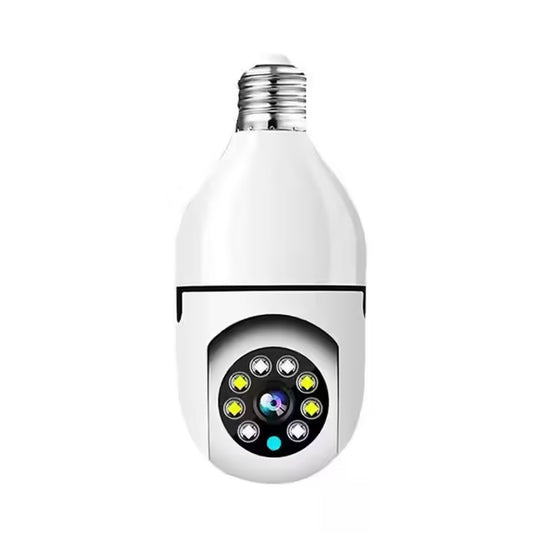 5G Bulb E27 Surveillance Camera - Full Color Night Vision, Automatic Human Tracking & Zoom, Indoor Wi-Fi Security Monitor