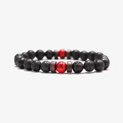 Volcanic Lava Stone Beads Unisex Bracelet (EGBT064)