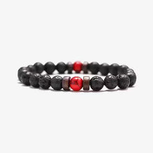 Volcanic Lava Stone Beads Unisex Bracelet (EGBT064)