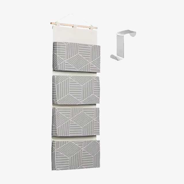 Wall Hanging Organizer Bag – Cotton Linen Fabric Door Hanging Sundries Bag for Home Closet Storage – Wall Organizer for Easy Storage