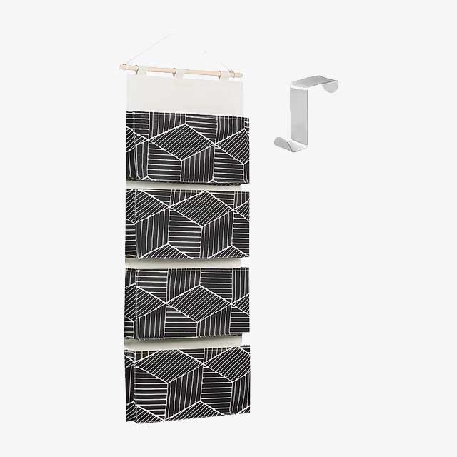 Wall Hanging Organizer Bag – Cotton Linen Fabric Door Hanging Sundries Bag for Home Closet Storage – Wall Organizer for Easy Storage