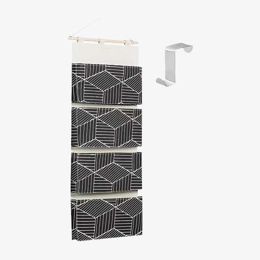 Wall Hanging Organizer Bag – Cotton Linen Fabric Door Hanging Sundries Bag for Home Closet Storage – Wall Organizer for Easy Storage