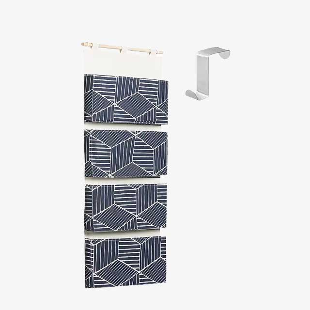 Wall Hanging Organizer Bag – Cotton Linen Fabric Door Hanging Sundries Bag for Home Closet Storage – Wall Organizer for Easy Storage