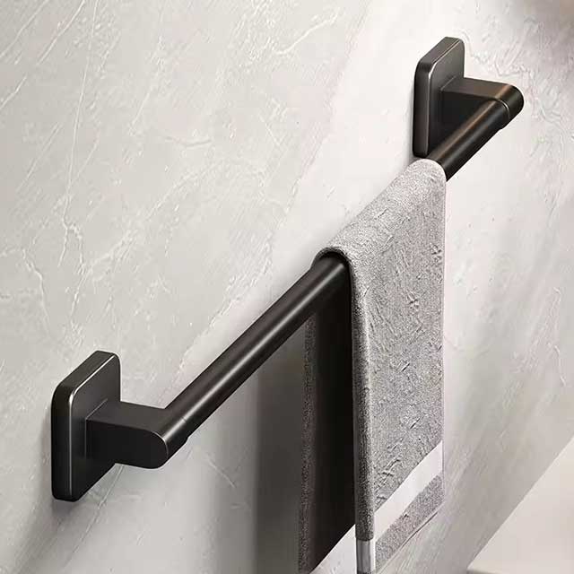 Wall Mounted Towel Rack - No Drilling Horizontal Bar Bathroom & Kitchen Storage Rack, Bathroom Accessories