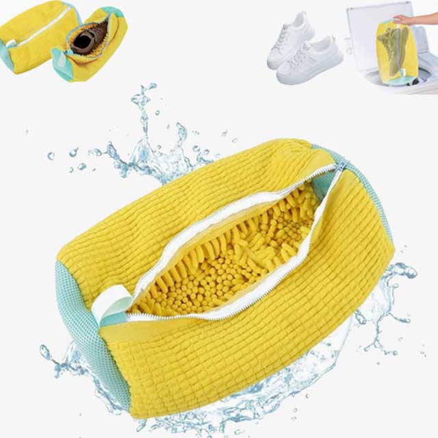 1/2PCS Washing Shoes Bag - Cotton Laundry Bag for Fluffy Fibers, Dirt Removal & Anti-Deformation, Shoes & Clothes Organizer