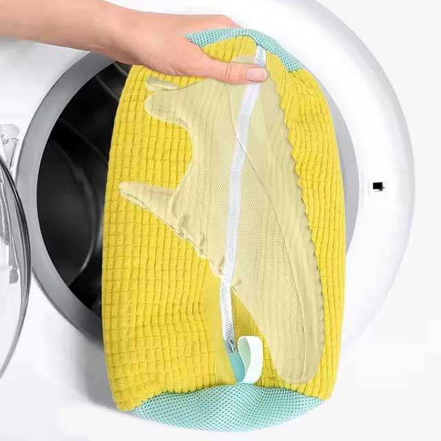 1/2PCS Washing Shoes Bag - Cotton Laundry Bag for Fluffy Fibers, Dirt Removal & Anti-Deformation, Shoes & Clothes Organizer