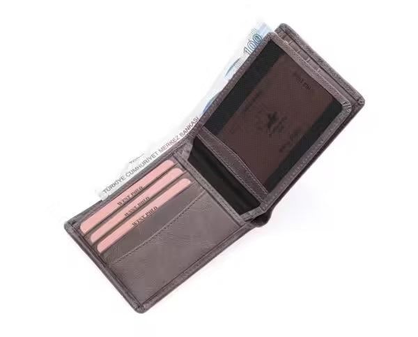 Wespolo Genuine Crazy Leather Men's Wallet (1615C)