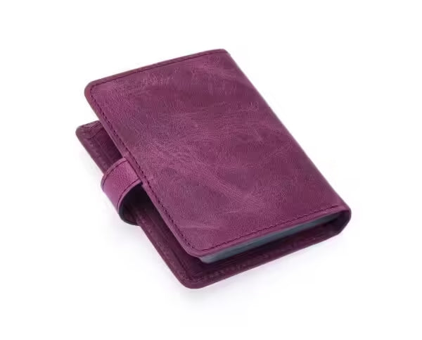 Portefeuille unisexe Westpolo Alex Crazy en cuir véritable grainé avec grand porte-cartes (310C) 