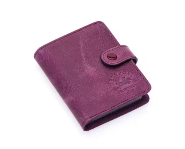 Portefeuille unisexe Westpolo Alex Crazy en cuir véritable grainé avec grand porte-cartes (310C) 