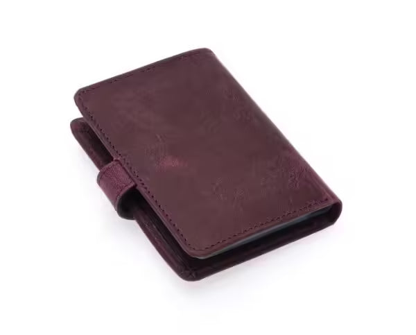 Portefeuille unisexe Westpolo Alex Crazy en cuir véritable grainé avec grand porte-cartes (310C) 