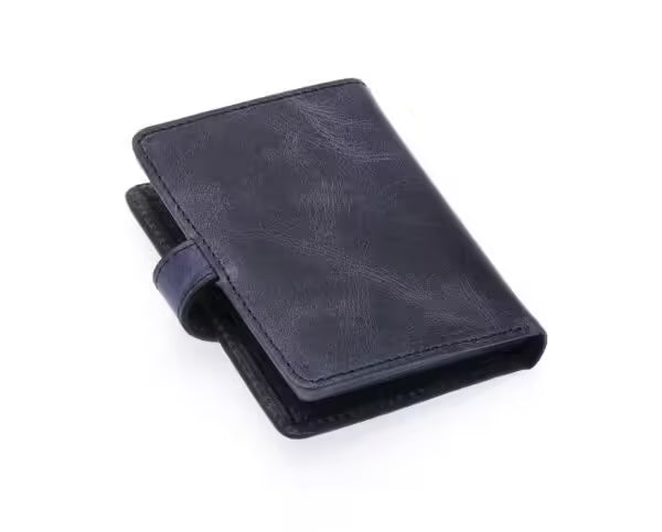Portefeuille unisexe Westpolo Alex Crazy en cuir véritable grainé avec grand porte-cartes (310C) 