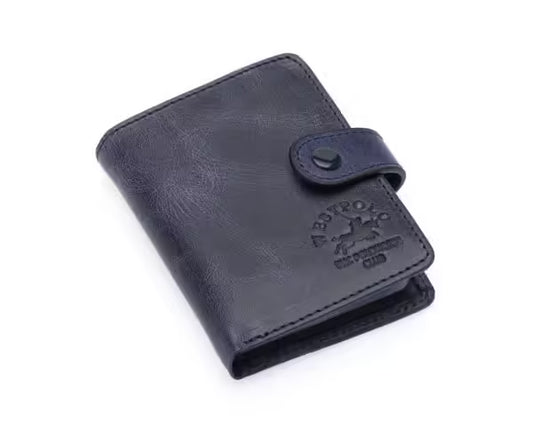 Westpolo Alex Crazy Tumbled Genuine Leather Unisex Wallet with Large Card Holder (310C)