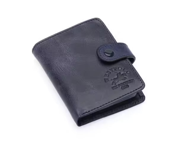 Portefeuille unisexe Westpolo Alex Crazy en cuir véritable grainé avec grand porte-cartes (310C) 