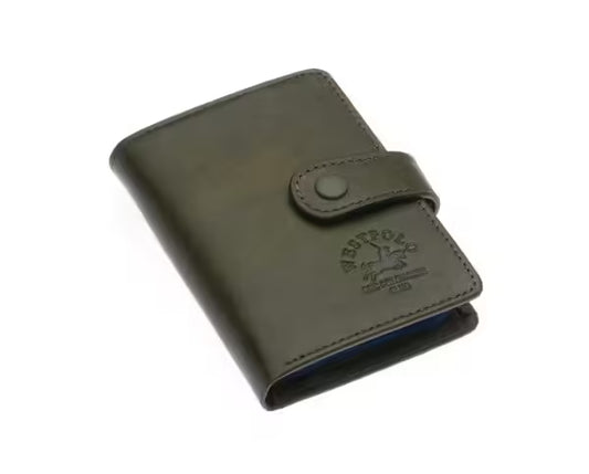 Westpolo Alex Crazy Tumbled Genuine Leather Unisex Wallet with Large Card Holder (310C)