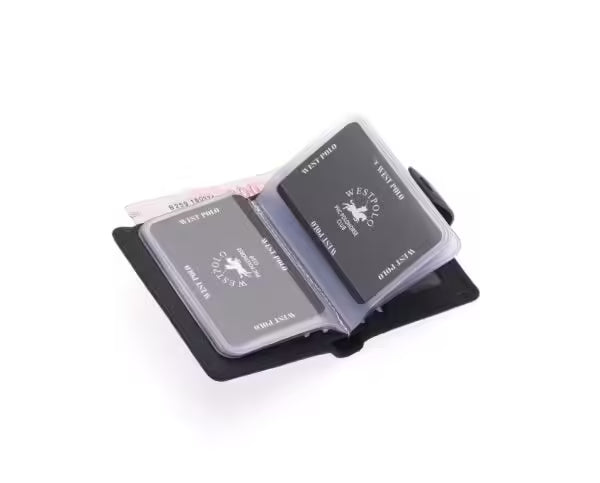 Westpolo Alex Portefeuille unisexe porte-cartes en cuir véritable