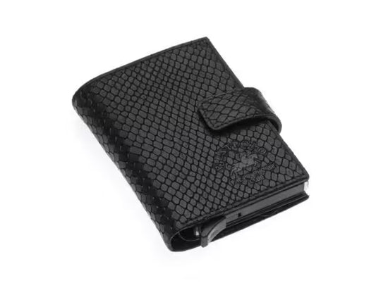 Portefeuille unisexe en cuir véritable Westpolo Alex avec grand porte-cartes (5570)