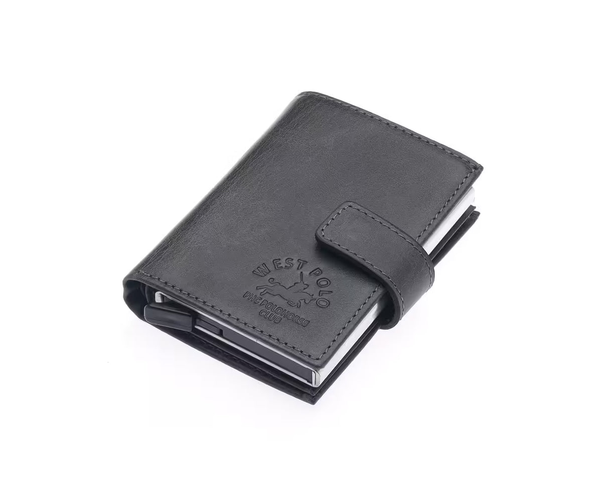 Portefeuille unisexe Westpolo Crazy en cuir (5570C)