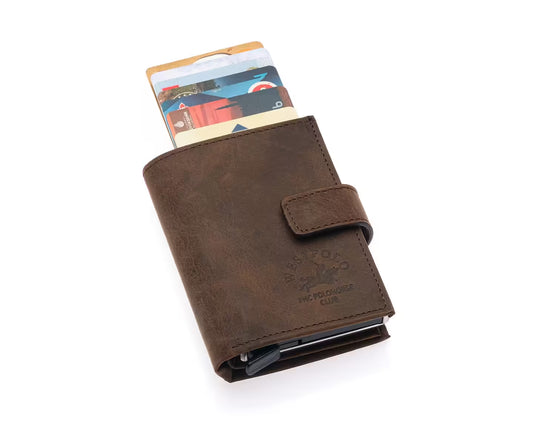 Westpolo Alex Genuine Leather Unisex Wallet with Large Card Holder (5570C)