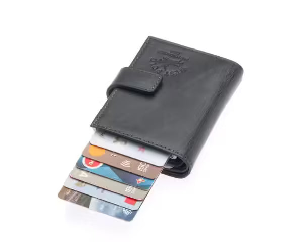 Portefeuille unisexe Westpolo Crazy en cuir (5570C)