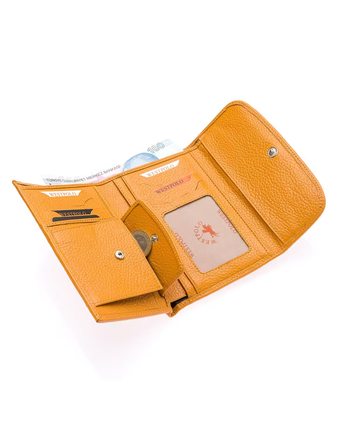 Portefeuille en cuir véritable Westpolo Alice pour femmes (423)