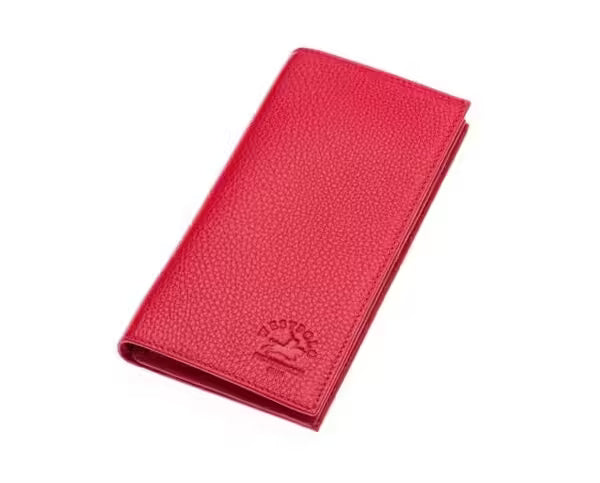Portefeuille unisexe Westpolo Bard en cuir véritable grainé avec compartiment pour téléphone (877) 