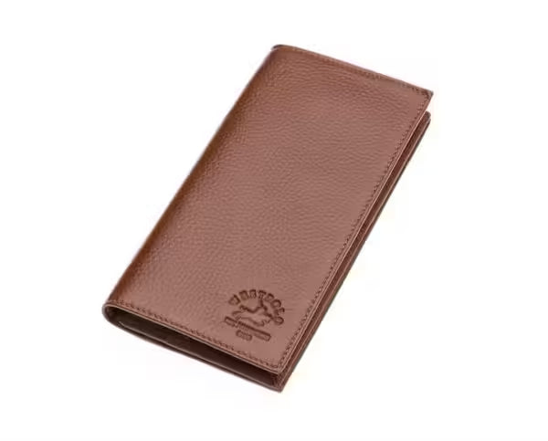 Portefeuille unisexe Westpolo Bard en cuir véritable grainé avec compartiment pour téléphone (877) 
