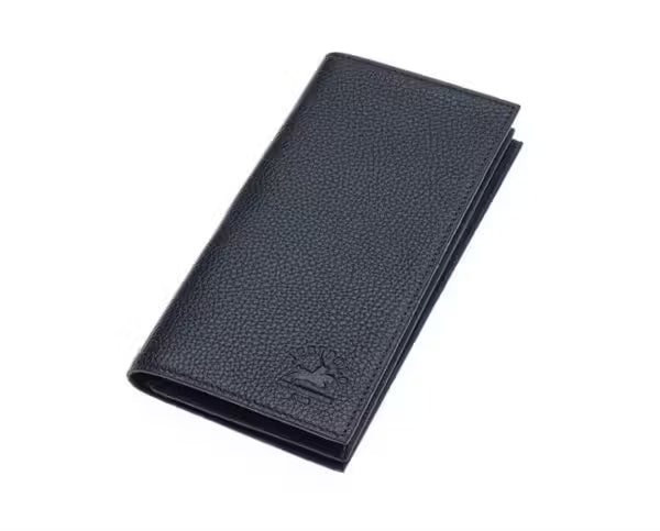 Portefeuille unisexe Westpolo Bard en cuir véritable grainé avec compartiment pour téléphone (877) 
