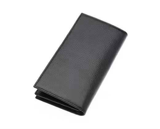 Portefeuille unisexe Westpolo Bard en cuir véritable grainé avec compartiment pour téléphone (877) 