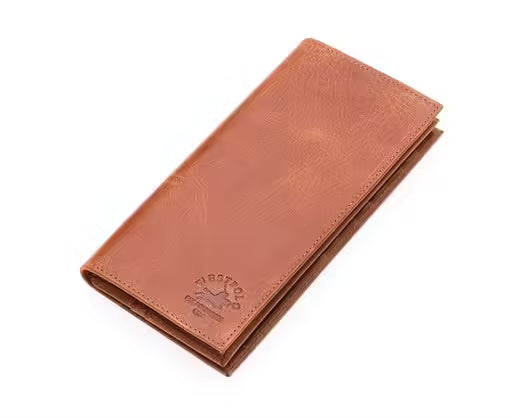 Westpolo Bard Genuine Tumbled Leather Unisex Wallet with Phone Compartment(877C)