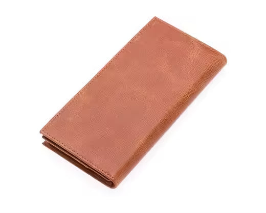 Westpolo Bard Genuine Tumbled Leather Unisex Wallet with Phone Compartment(877C)