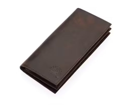 Westpolo Bard Genuine Tumbled Leather Unisex Wallet with Phone Compartment(877C)