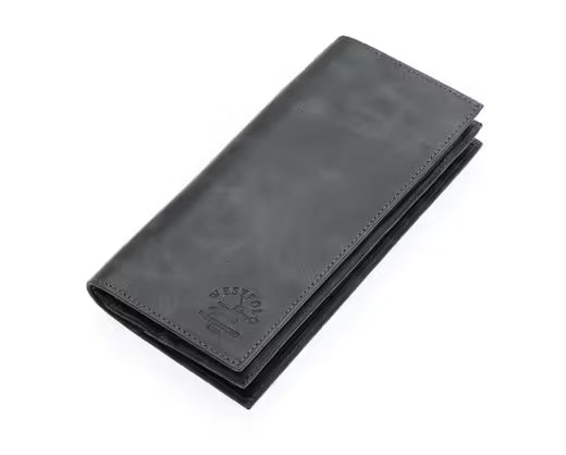 Westpolo Bard Genuine Tumbled Leather Unisex Wallet with Phone Compartment(877C)