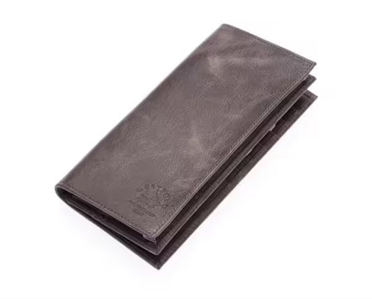 Westpolo Bard Genuine Tumbled Leather Unisex Wallet with Phone Compartment(877C)