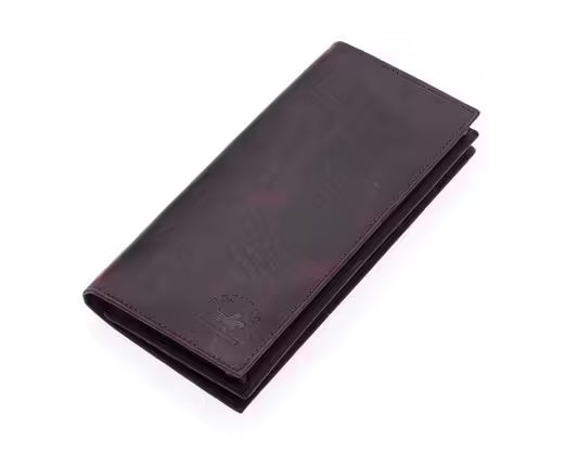 Westpolo Bard Genuine Tumbled Leather Unisex Wallet with Phone Compartment(877C)