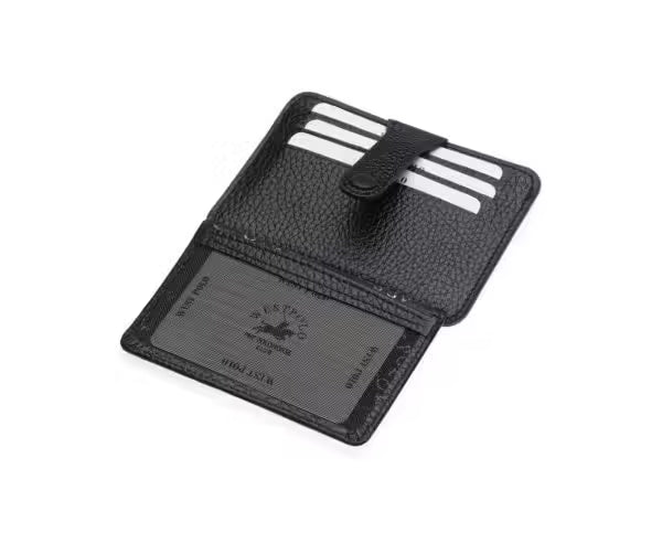 Porte-cartes unisexe multicompartiments Westpolo Carpi en cuir véritable Flirt (115) 