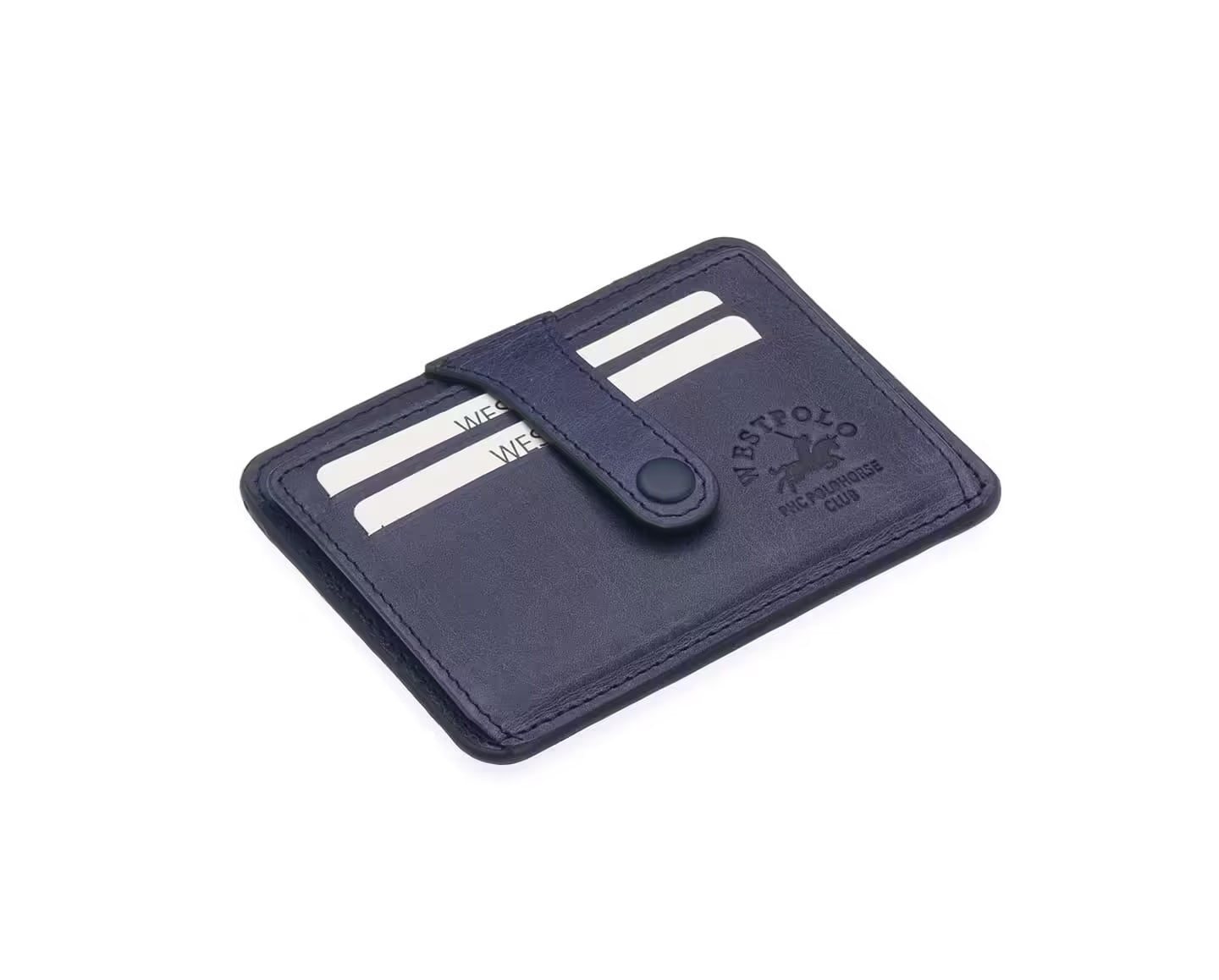 Westpolo Carpi Multi Compartment Unisex Genuine Flirt Leather Card Holder (115C)