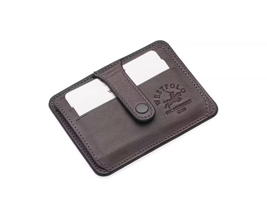 Westpolo Carpi Multi Compartment Unisex Genuine Flirt Leather Card Holder (115C)