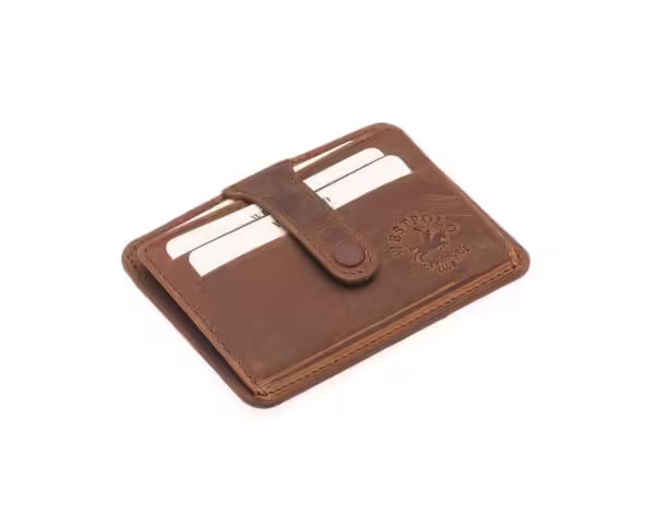 Westpolo Carpi Multi Compartment Unisex Genuine Flirt Leather Card Holder (115C)