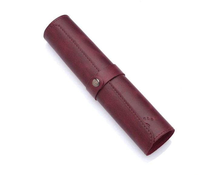 westpolo dizzy genuine leather mousepad – claret red gallery img 1