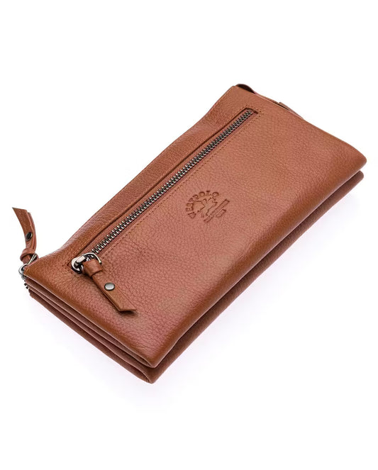 Westpolo Egel Unisex Genuine Leather Hand Portfolio with Phone Compartment (7070)