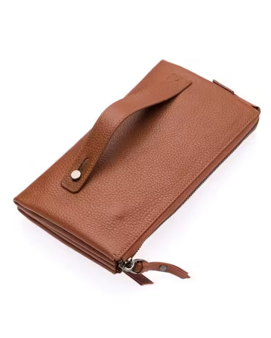Westpolo Egel Unisex Genuine Leather Hand Portfolio with Phone Compartment (7070)