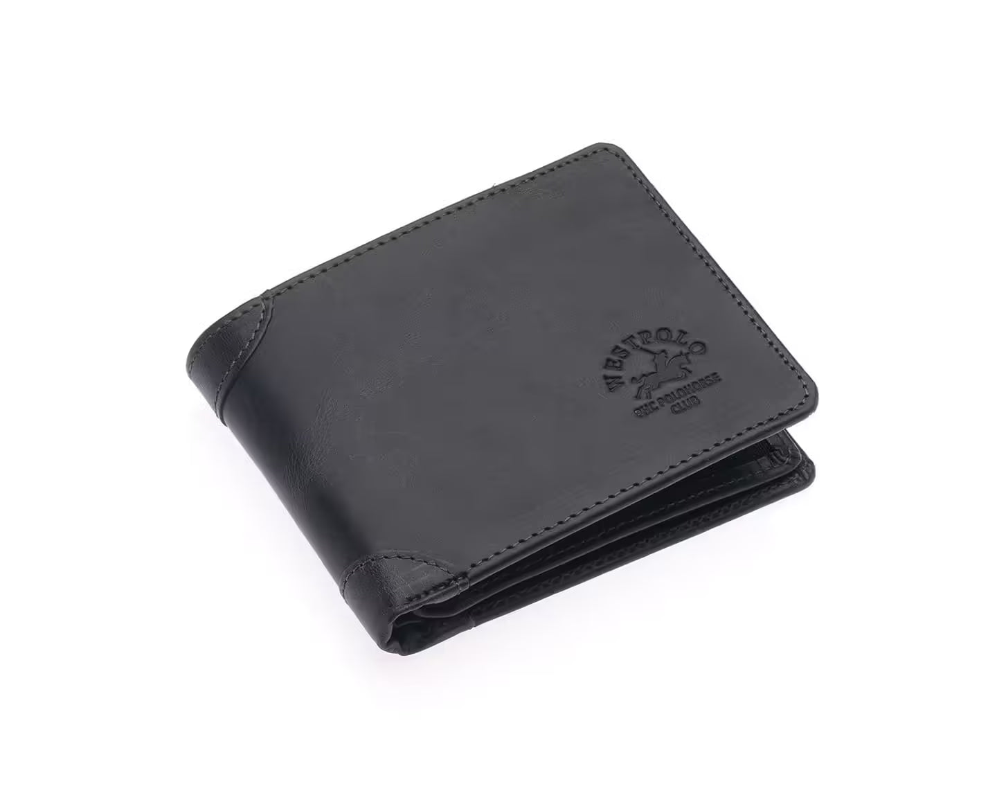 Westpolo Genuine Crazy Leather Unisex Leather Wallet With Abundant Credit Card Compartment (536C)